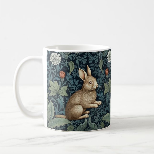 Mug Bunny dans la forêt Art nouveau (Gauche)