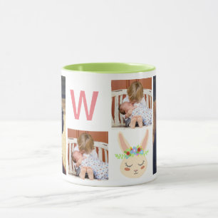 Mug Bunny de printemps mignon et 4 Photos de famille