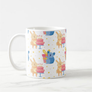 Mug Bunny Et Koala Portent Sur Les Enfants Fête D'Anni