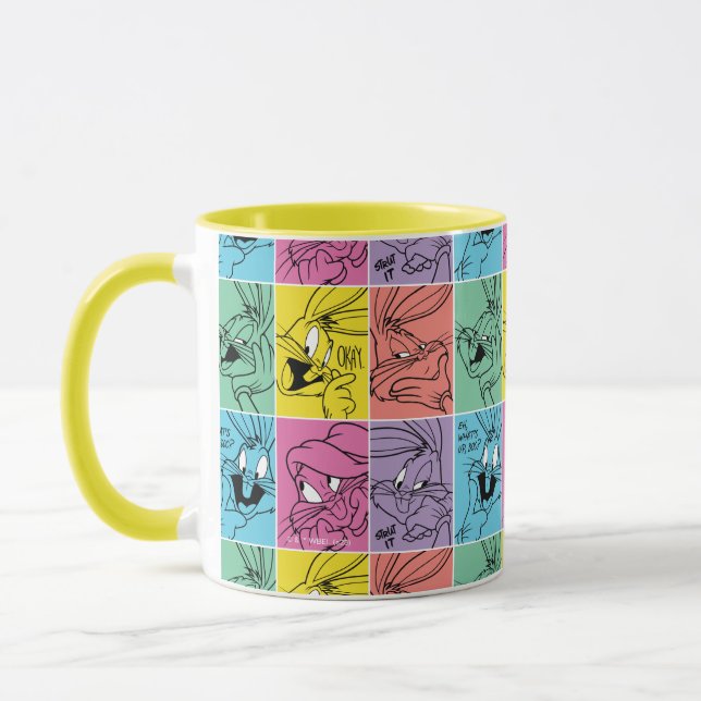 Mug BUNNY™ - Expressions de blocs de couleur (Gauche)