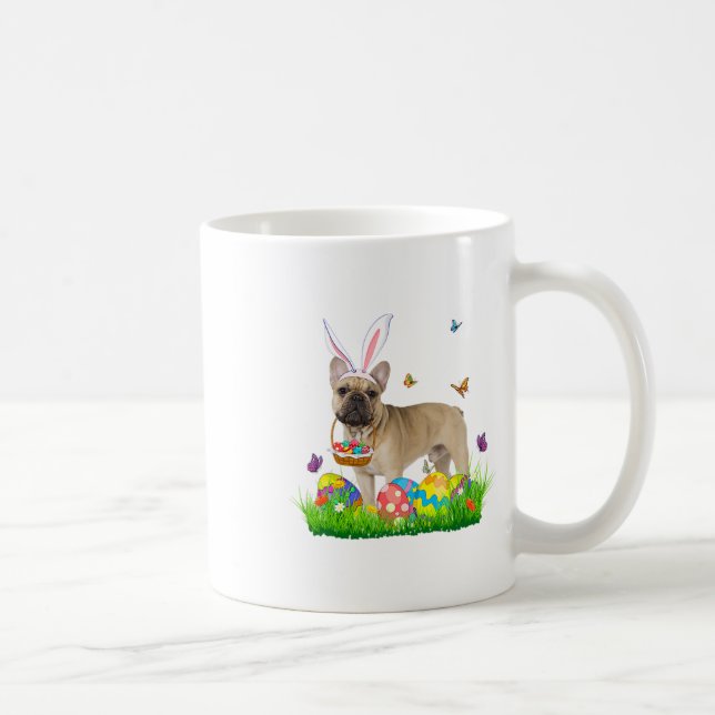 Mug Bunny French Buldog avec panier d'oeufs Chasse de  (Droite)