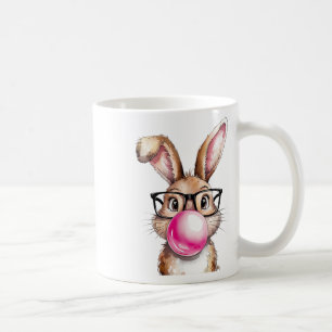 Mug Bunny Lapin soufflant la bulle gomme Jour de Pâque