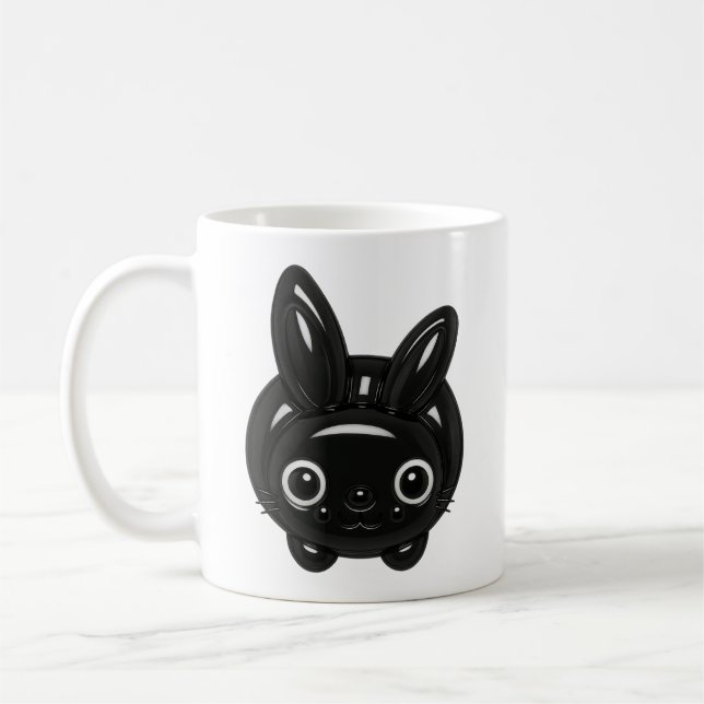 Mug Bunny noir de Kawaii (Gauche)
