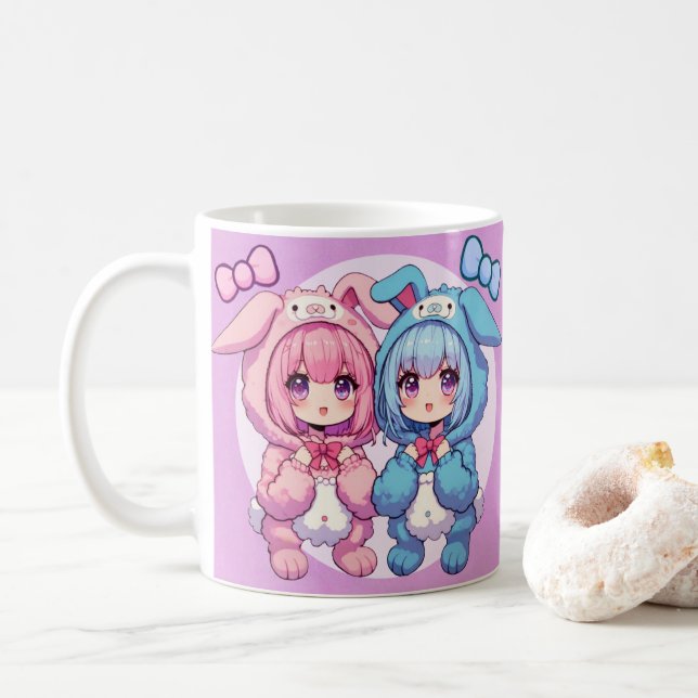 Mug Bunny Twins (Avec donut)