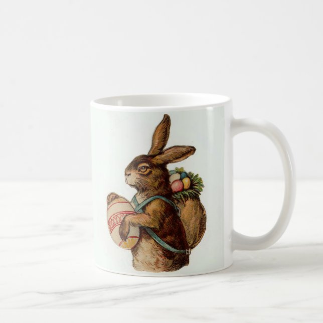 Mug Bunny vintage de Pâques avec oeufs (Droite)