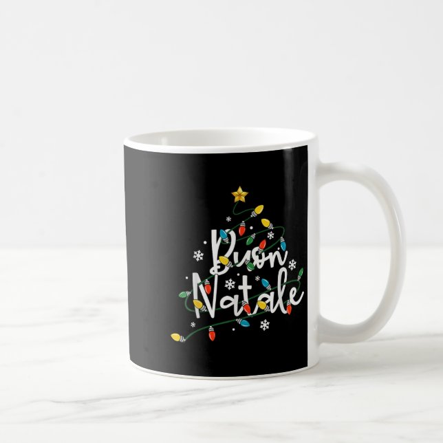 Mug Buon Natale Italienne Famille Joyeux Arbre de Noël (Droite)