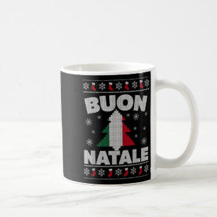 Mug Buon Natale Joyeux sapin de Noël Italien Vilain No