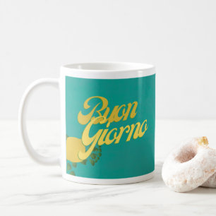 Mug BuonGiorno Italien Hello Retro Typographie