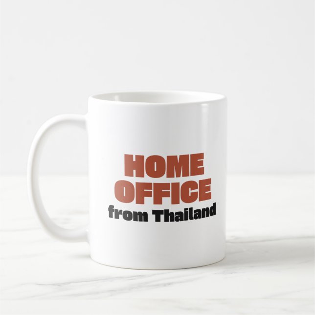 Mug Bureau à domicile depuis la Thaïlande (Gauche)