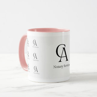 Mug Bureau de l'agent de signature de notaire / Notair