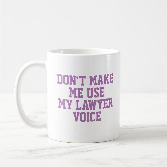 Mug Bureau de l'avocat Bouchon cadeau | Drôle Citation (Gauche)