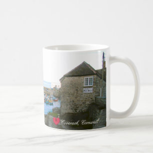 Mug Bureau de poste du port de Coverack et photo de ba