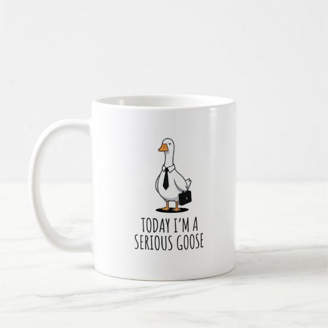 Mug Bureau d'oie sérieux drôle (Gauche)