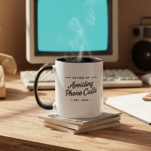 Mug Bureau drôle de travail à domicile Humour  (Créateur téléchargé)