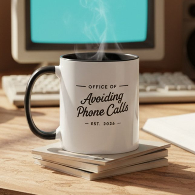 Mug Bureau drôle de travail à domicile Humour  (Créateur téléchargé)