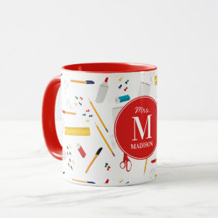 Mug Bureau scolaire et artisanat Fournitures Motif Mon