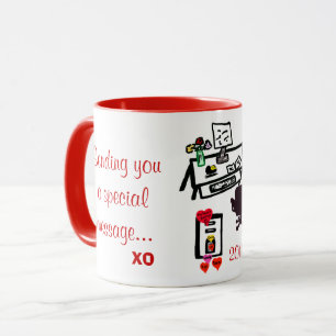 Mug Bureau spécial Valentine Love Hearts