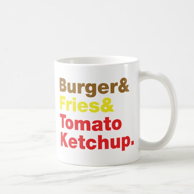 Mug Burger & Fries & Tomato Ketchup. (Droite)