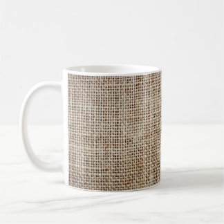 Mug Burlap Hessian Arrière - plan Texture