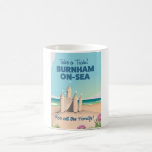 Mug BURNHAM-ON-SEA : affiche de voyage du château de s