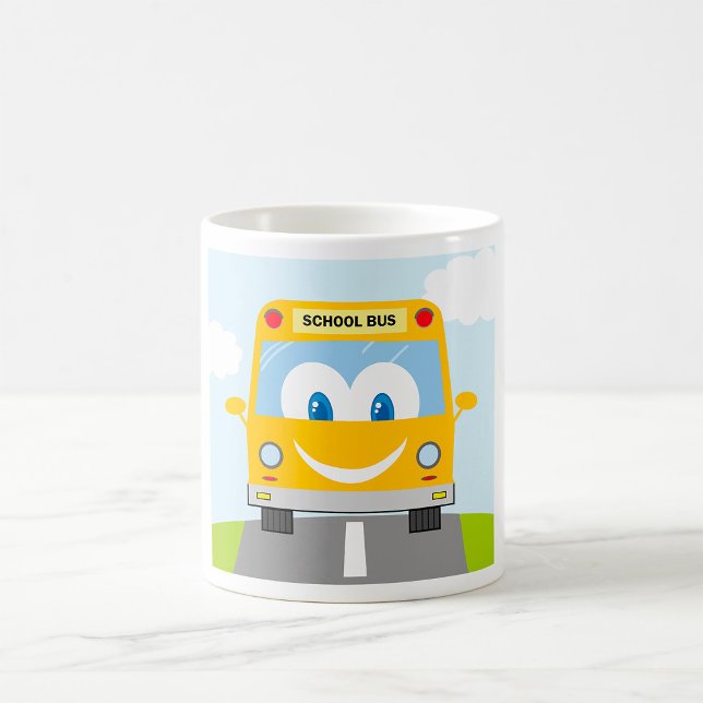 Mug Bus Scolaire Jaune Sourire (Créateur téléchargé)