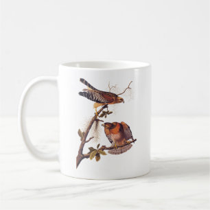 Mug Buse à épaulettes roux Audubon Oiseau de proie