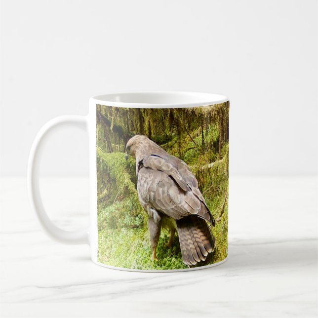 Mug Buse fouillant les insectes des prairies Faune bri (Gauche)