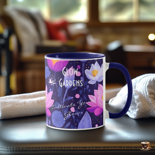 Mug Business pour Glow Gardens - Purple Lotus & Floral (Créateur téléchargé)