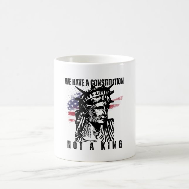 Mug Buste de la Liberté avec l'art du drapeau grunge (Centre)