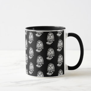 Mug Buste en marbre gréco-romain Classique Noir et Bla