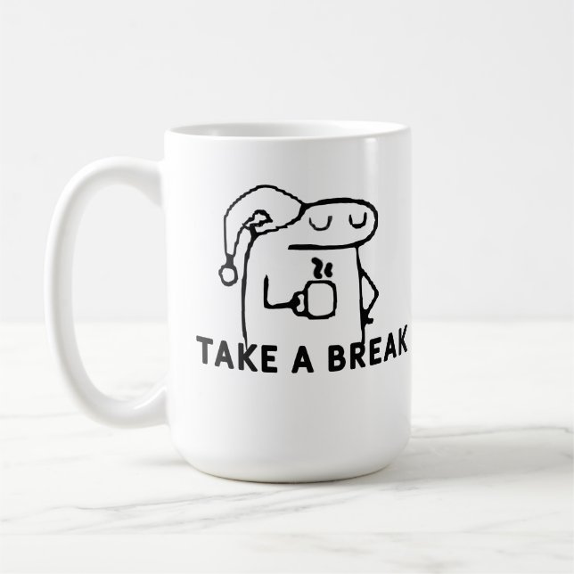 Mug But First, Coffee Break Hand Drawn (Gauche)