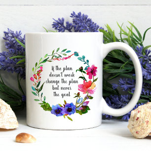 Mug Buts Motivation inspirationnelle Dit Floral