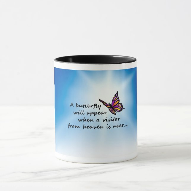 Mug Butterefly, visiteur de ciel (Centre)