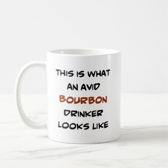 Mug buveur de bourbon, avide (Gauche)