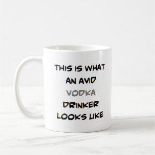 Mug buveur de vodka, avide