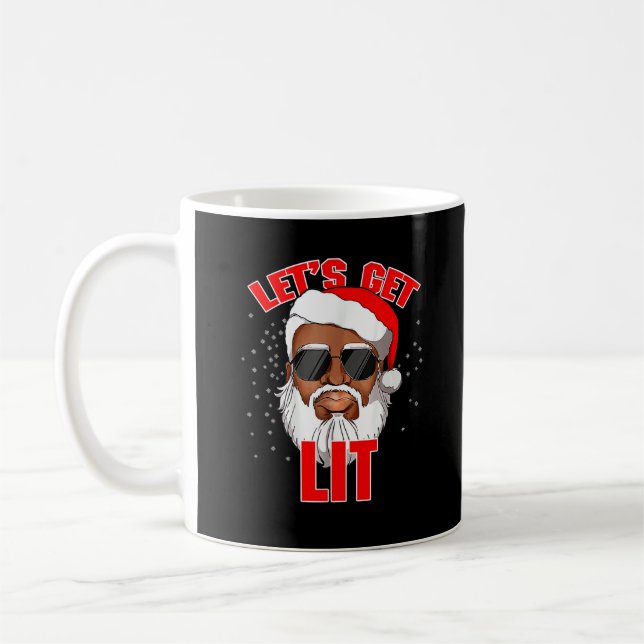 Mug Buvons Lit Feu de Noël du Père Noël (Gauche)