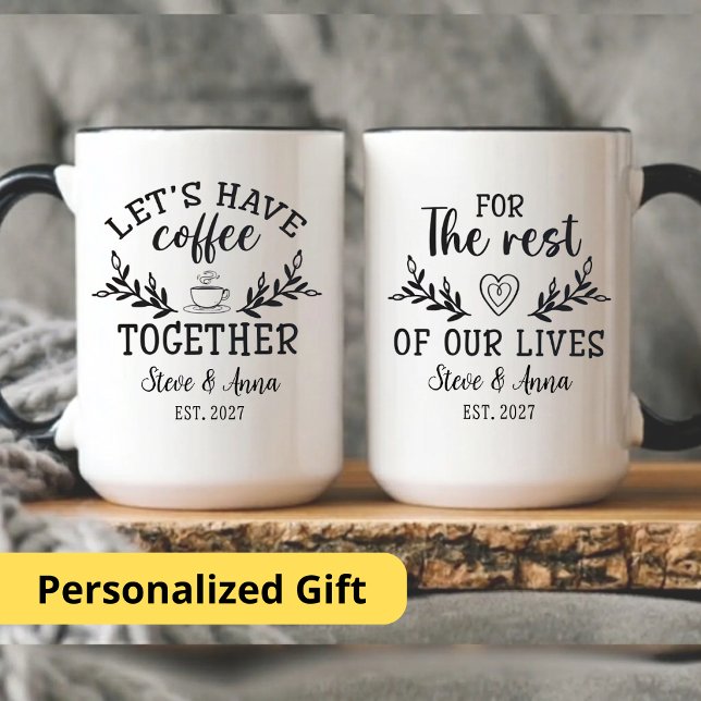 Mug Buvons un café ensemble, cadeau pour mari et femme (Créateur téléchargé)