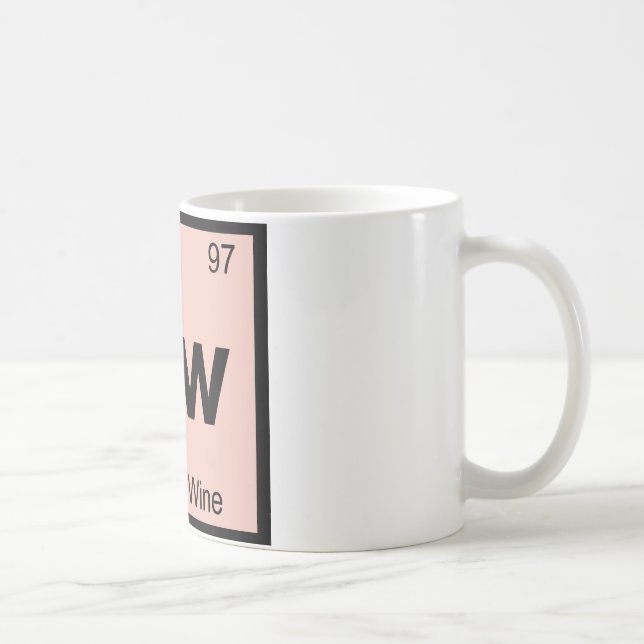 Mug Bw - Chimie du vin en boîte Symbole du tableau pér (Droite)