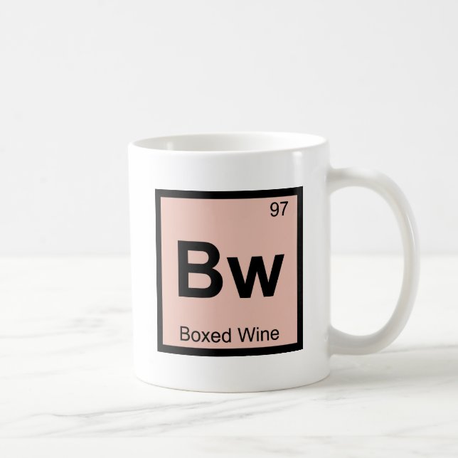 Mug Bw - Chimie du vin en boîte Symbole du tableau pér (Droite)