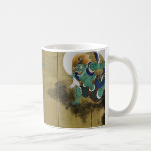 Mug Byobu de Japonais de Dieu de vent et de Dieu de