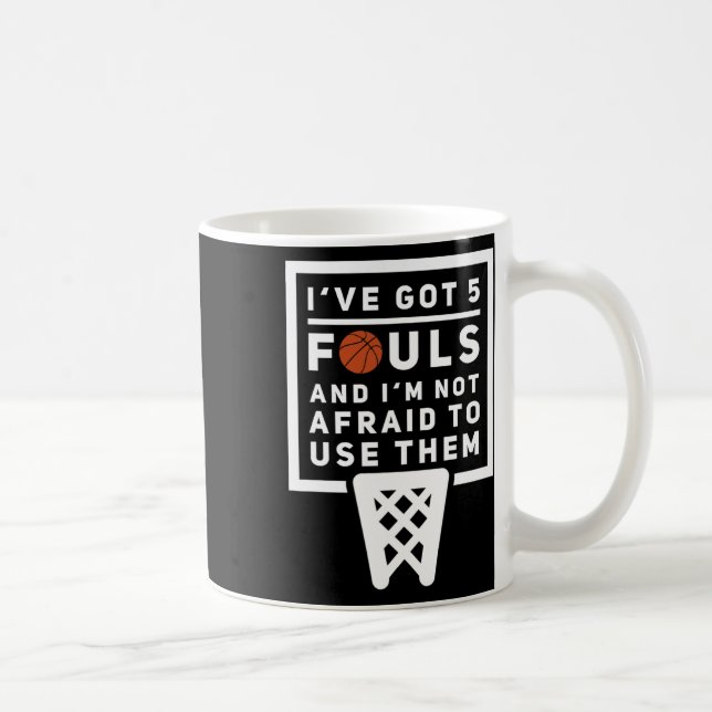 Mug Bysketbyll Player 5 Fouls - Fun Bysketbyll (Droite)