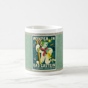 Mug c1950 AUTRICHE / BAD GASTEIN AFFICHE DE VOYAGE MCM