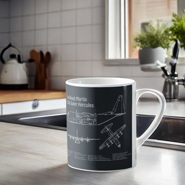 Mug C-130 Hercules - Plan directeur de l'avion PD (Créateur téléchargé)