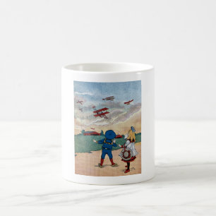 MUG C.1920 ILLUSTRATION VINTAGE ! VIEUX ! QUAINT !