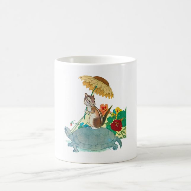 MUG C.1940 ILLUSTRATION DE CHIPMUNK VINTAGE ! VIEUX !  (Centre)