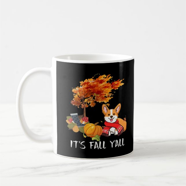 Mug C’est automne Y’all Automne Cool Graphique (Gauche)
