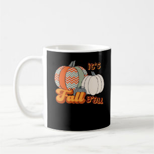 Mug C’est l’automne Y’all, drôle Citrouilles Chevron M