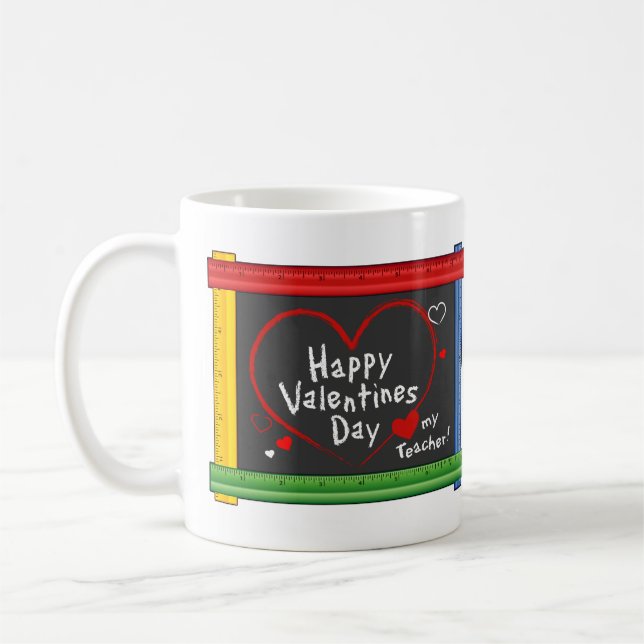 Mug C’est la Saint-Valentin et j’aime mon enseignant! (Gauche)