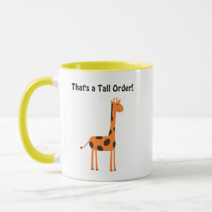 Mug C’est un gros plan, drôle de dessin de la Giraffe 