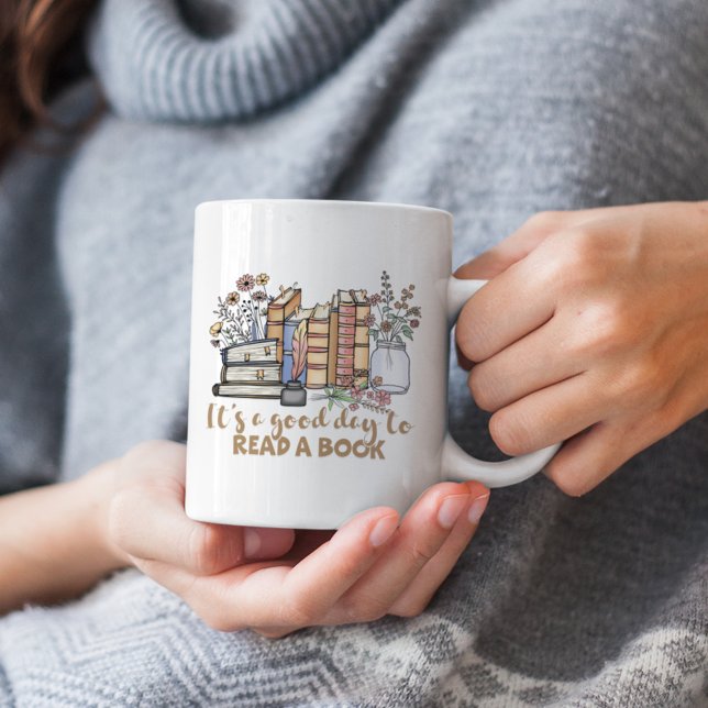 Mug C’est une bonne journée pour lire un livre (Créateur téléchargé)